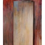 Peinture à l'huile sur structure en bois.