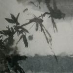 collage:huile sur papier et lavis