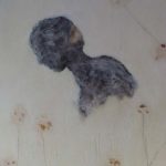 écoute les fleurs... acryl. sur bois- cire-122X99